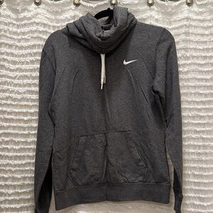 Nike Charcoal Hoodie with White Swoosh